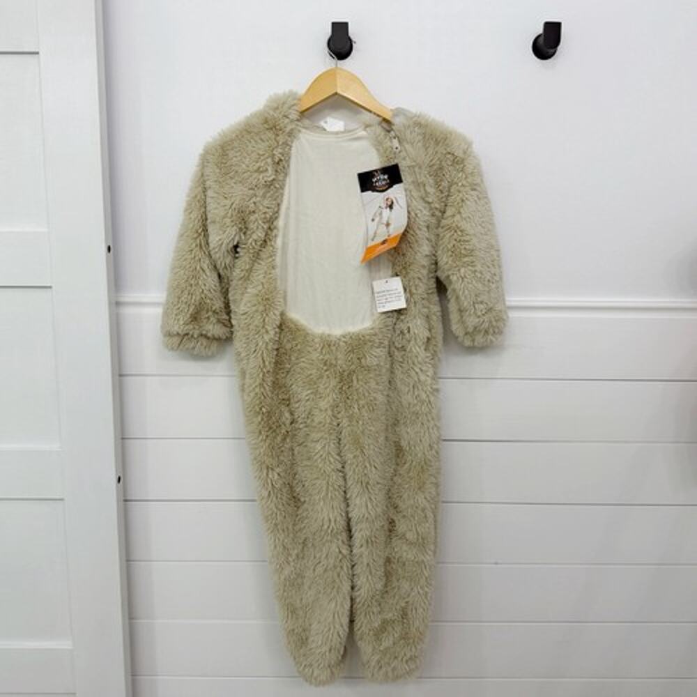 Hyde & EEK! Boutique Bunny Costume Hooded Jumpsuit 4-5T Beige/White Halloween